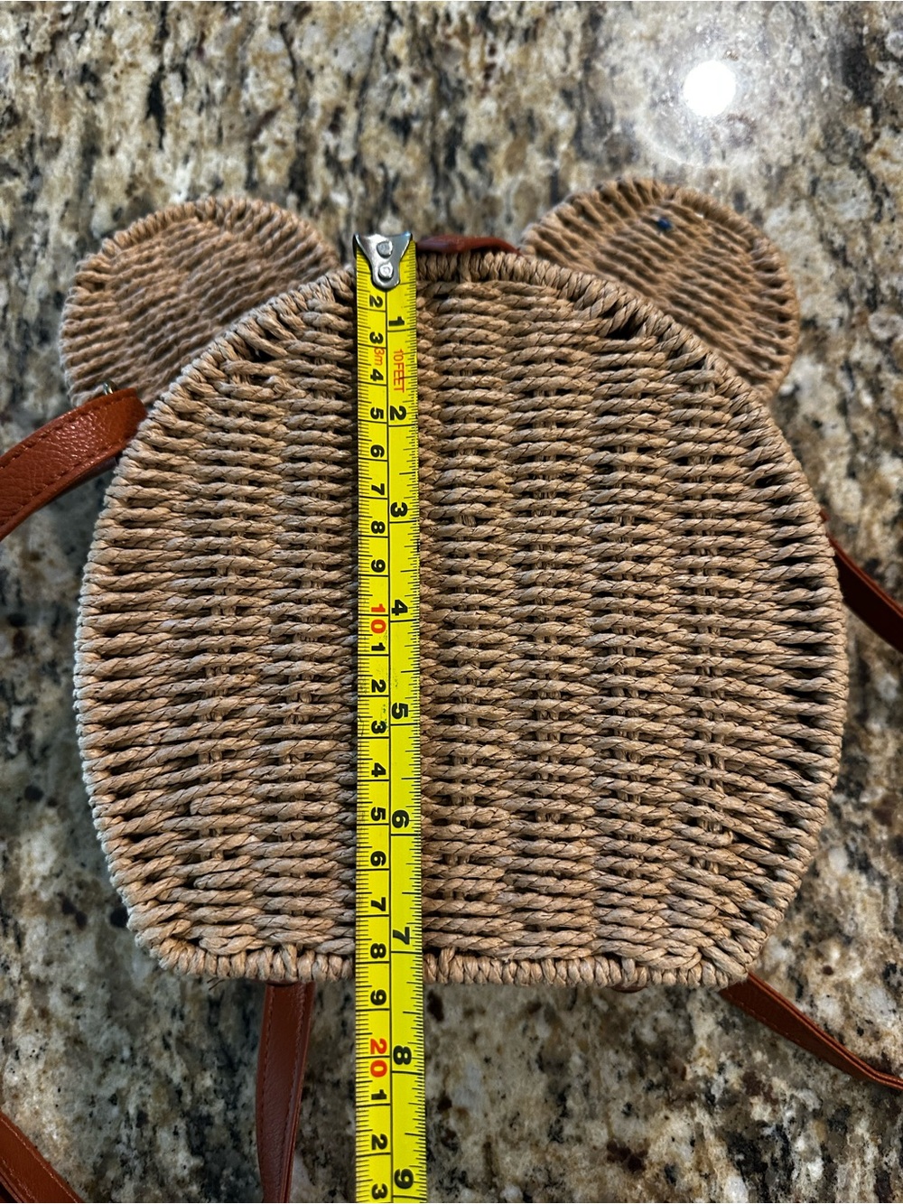 Disney Mickey/Minnie Woven Rattan adjustable strap bag - Picture 8 of 10